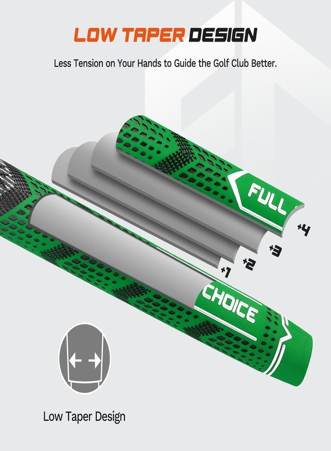 Full Choice Rubber Golf Club Grips - Cord Rubber Compound for Advanced Texture Control, High Feedback, Traction, and Non-Slip Design. Exceptional All-Weather Performance (13 Grips) - Image 4