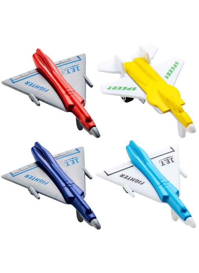 Bedwina Airplane Toys - 12 Pack Vehicle Aircraft Plane Playset, Includes Styles of Bomber, Military, F-16 Fighter Jets, for Birthday Party Favor Toys, for Kids Boys and Girls (Styles May Very)  - Image 5