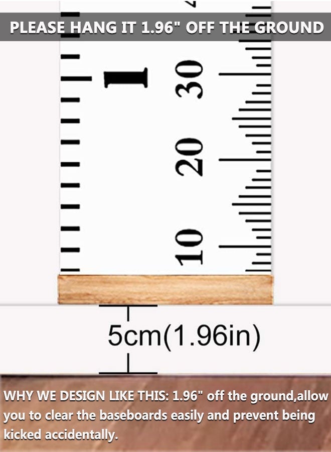 HOOTO Baby Height Growth Chart Ruler, Wall Hanging Ruler, Height Measure Chart，Measuring children's height with a ruler - Image 4