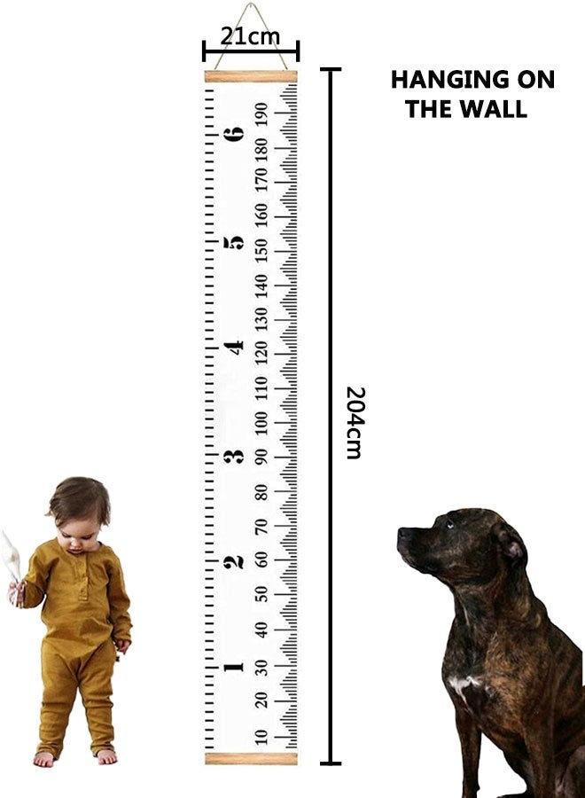 HOOTO Baby Height Growth Chart Ruler, Wall Hanging Ruler, Height Measure Chart，Measuring children's height with a ruler - Image 2