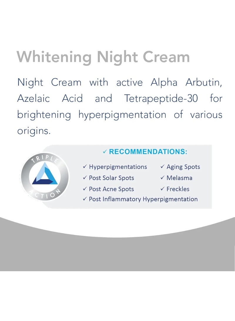 Novaclear Whitening Night Cream 50ml – Skin Lightening Face Cream with Alpha Arbutin & Tranexamic Acid - Image 3