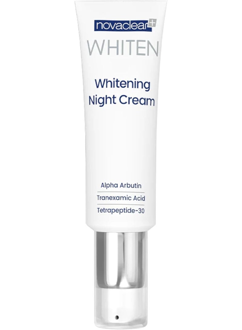 Novaclear Whitening Night Cream 50ml – Skin Lightening Face Cream with Alpha Arbutin & Tranexamic Acid - Image 1