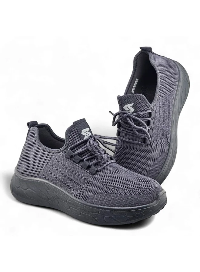Stone Lightweight Knitted Sneakers
