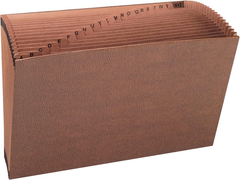 Smead TUFF Expanding File Alphabetic AZ 21 Pockets Legal Size RedropePrinted Stock 70430