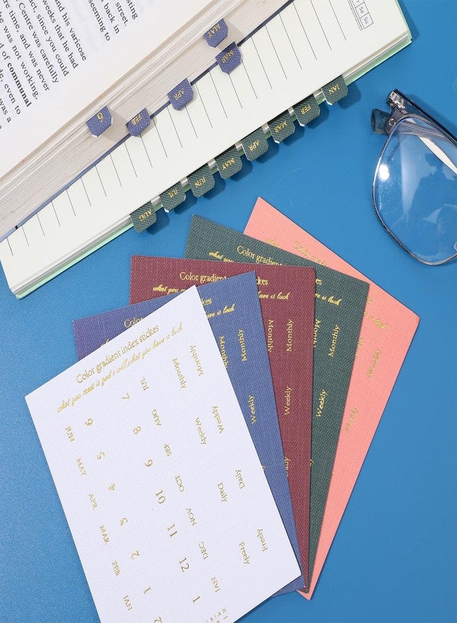 WJIAAA 10 Sheets Planner Monthly Tabs,Self Adhesive Month Tabs Stickers for Planners Office Study Notebook Office Supplies - Image 5