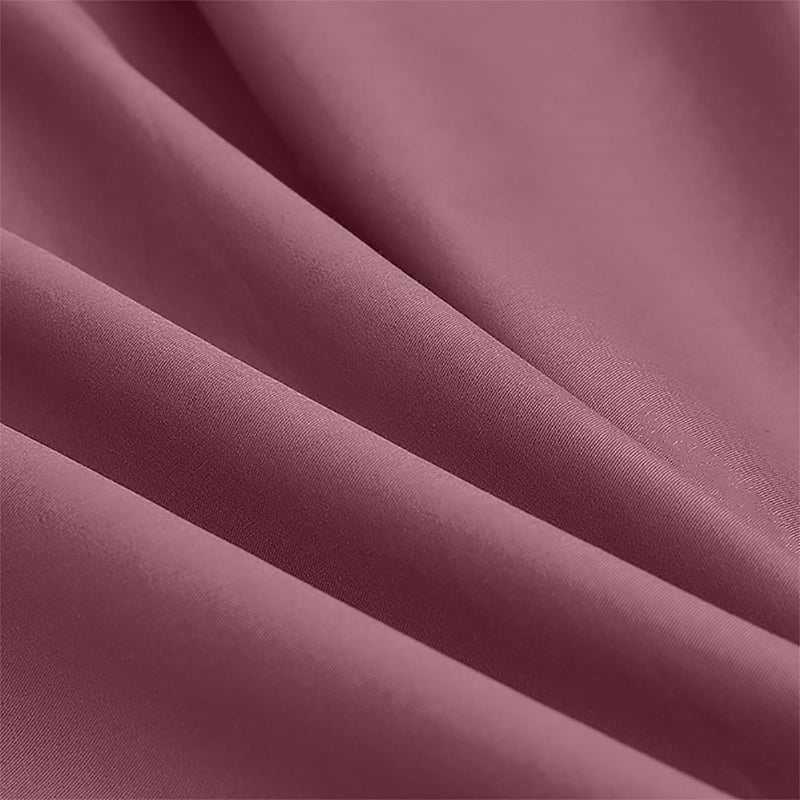 Easehome burgundy ورقة سرير الحجم الكامل مجموعة جيب عميق إلى 18 بوصة مرتبة 4 قطعة - صفائح الفراش الممتازة ومجموعة وساد - Image 4