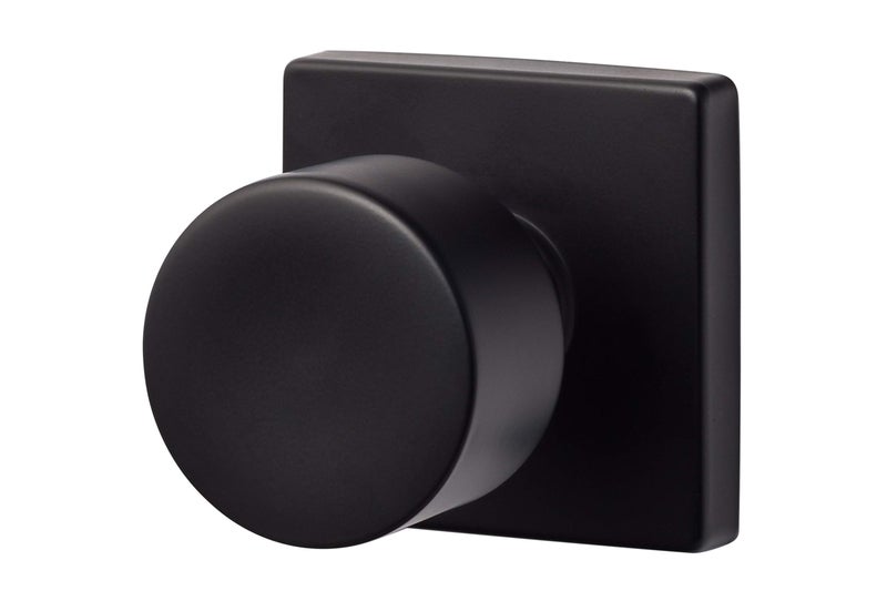 Sure-Loc Hardware Bg100-Sq Fbl Bergen Square Dummy Knob, Flat Black