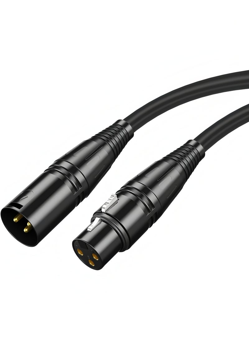 Flyview XLR Microphone Cable Male To Female 3 Pin Cannon Balanced Extension Cable for Recording Applications, Mixers, Speaker Systems, DMX Lights,Mixer,Amplifiers (5 Meters) - Image 1