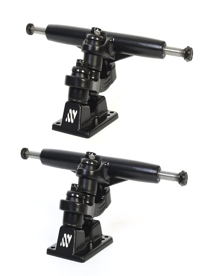 لوح التزلج ANTWHEEL Sidewinder II الطويل/لوح التزلج/لوح التزلج على الماء، لوح تزلج أسود، محاور مزدوجة، علاقة 7 بوصة، محور 9.72 بوصة (مجموعة من 2)، أدوات مجانية (علاقة 7 بوصة، محور 9.72 بوصة) - Image 1