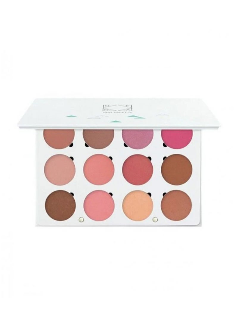 OFRA Cosmetics OFRA Cosmetics Professional Blush Palette Multicolor 12*4g 
