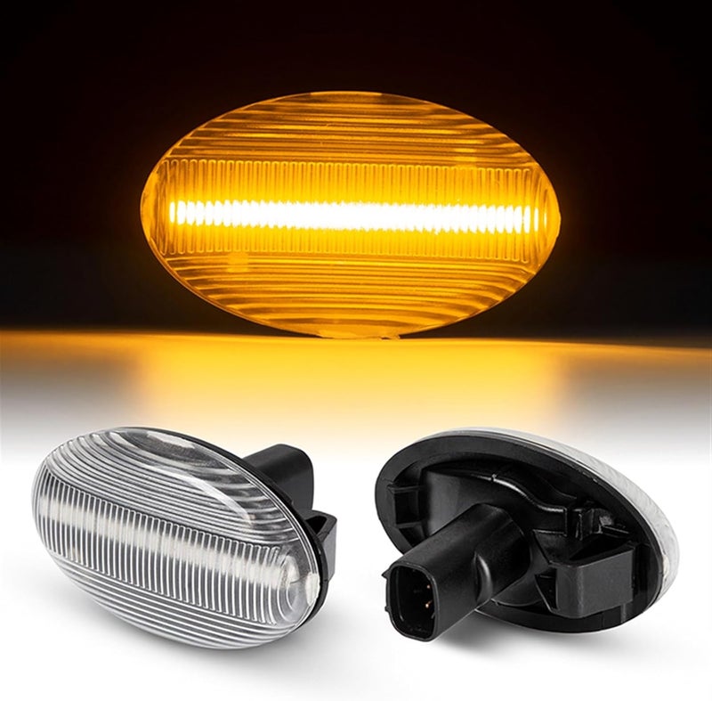 QASULER Dynamic Amber Side Marker Lights for Subaru - Image 3