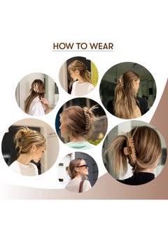 framar FRAMAR Large Hair Claw Clip - Hair Clips Women, Extra Large Claw Clip For Thick Hair Claw Clips, Hair Claw Clips For Women Thick Hair - Neutral Claw Clips 4 Pack  - Image 5
