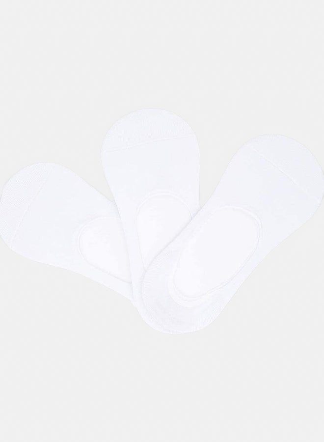 Carina Cotton Solid Socks - 3 Pairs - Image 1