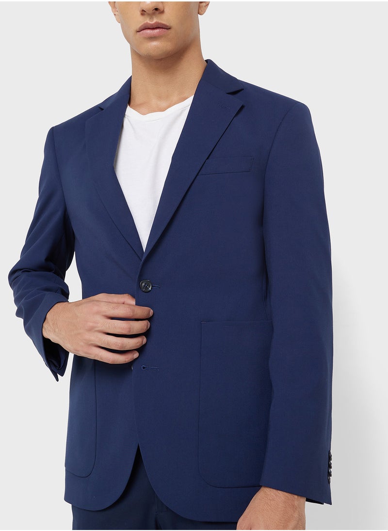 TOPMAN Topman oversized suit jacket in blue  - Image 3