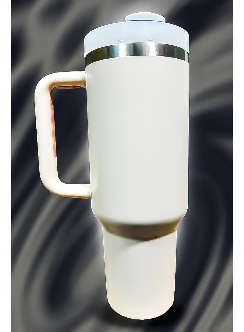 Stanley 40oz Tumbler Stainless Steel Travel Mug with Reusable Straw BPA Free Eco Conscious and Dishwasher Safe Features Leak Resistant FlowState Lid with Double Wall Insulation Keeps Beverages Hot for 16 Hours and Cold for 24 Hours Slim Base Fits Most Car Cup Holders Sturdy Ergonomic Handle for Daily Commute Office Travel or Outdoor Adventures - Image 3