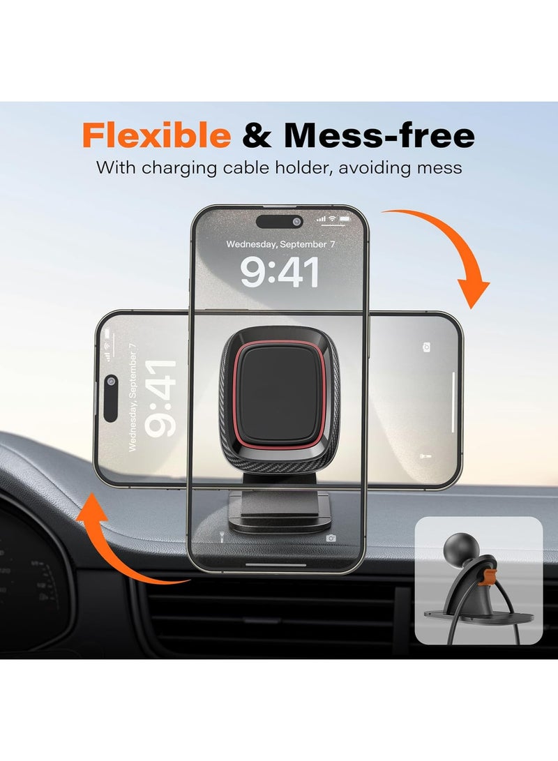 A2C [2 Pack] Magnetic Phone Car Mount, Sturdy Stick-on Universal Cell Phone Holder Car Built-in Amazing Strong Magnets, Hands Free Car Phone Mount with Strongest VHB Adhesive Mounting Base - Image 4