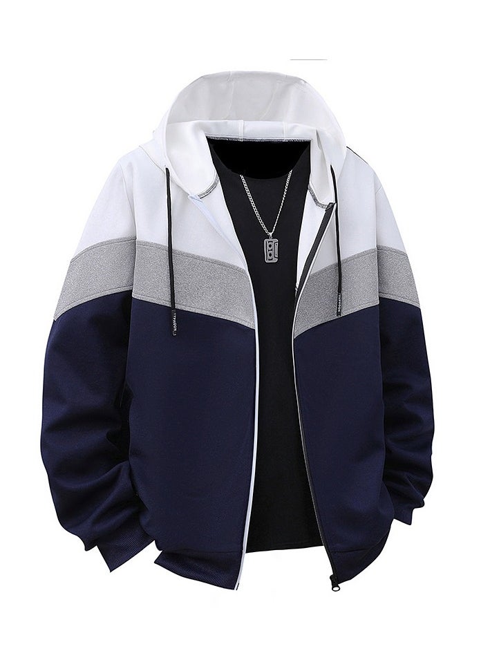 KUYING New Cardigan Contrasting Jacket Sweatshirt  - Image 1