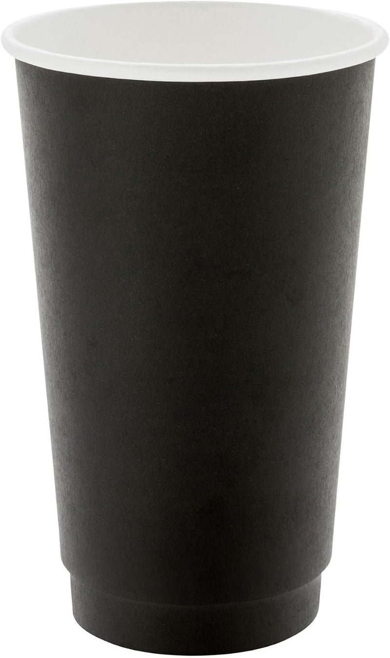 Restaurantware 500-CT Disposable Black 16-oz Hot Beverage Cups with Double Wall Design: No Need for Sleeves - Perfect for Cafes - Eco Friendly Recyclable Paper - Insulated - Wholesale Takeout Coffee Cup - Image 2