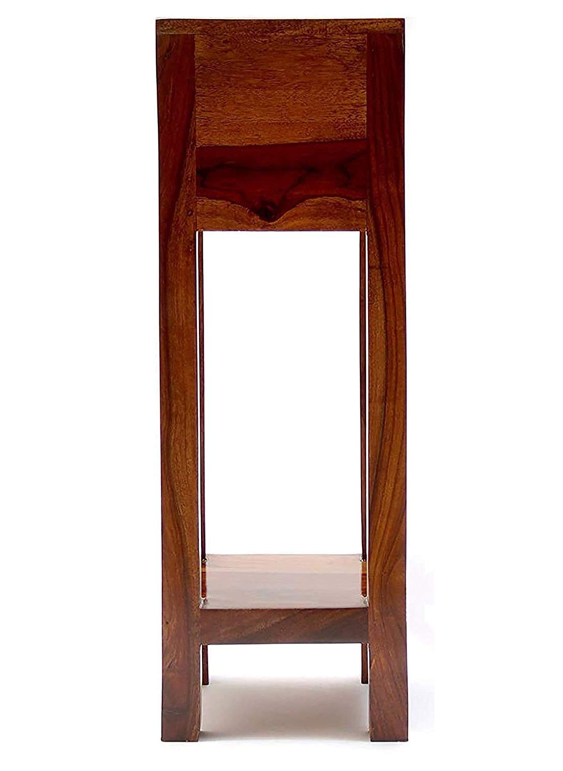 Umark Umark Sheesham Wood Bedside End Table Side Table With A Drawer For Home Decor Living Room Single Table Brown  - Image 4