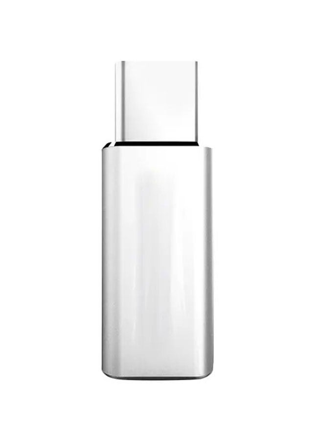 Micro  to Type-C Adapter Silver - Image 1