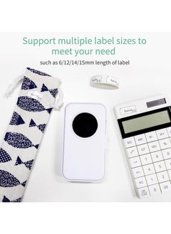 Thoraya AIMO D35 Label Maker Mini Thermal Label Printer Pocket Machine All in One BT Connect Adhesive Tag DIY Date Journal Study Sticker Labeling with 1pc Label Roll Compatible with iOS Android for Retail Store Home & Office Organization  - Image 4