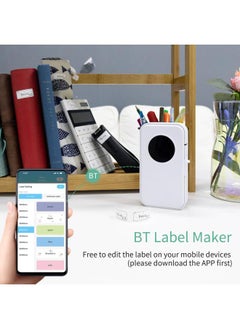 Thoraya AIMO D35 Label Maker Mini Thermal Label Printer Pocket Machine All in One BT Connect Adhesive Tag DIY Date Journal Study Sticker Labeling with 1pc Label Roll Compatible with iOS Android for Retail Store Home & Office Organization  - Image 3
