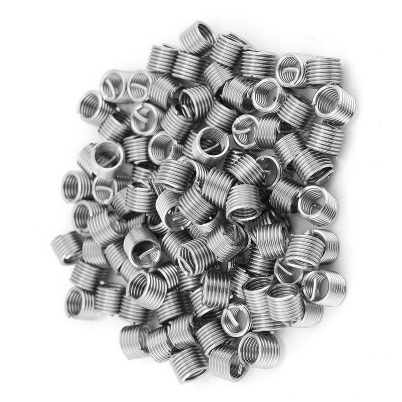Stainless Steel Wire Screw Sleeve M6x1.0x1.5D 100-Pack - Thread Repair Insert for Low Strength Materials - Anti-Loose Vibration Resistant Fastener for Automotive Aircraft Applications - Image 5