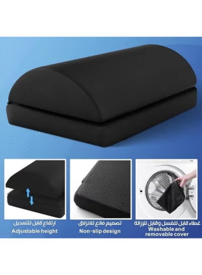 Adjustable Under Desk Foot Rest with Multi-Level Height Support, Ergonomic Leg Rest for Home and Office Work Comfort - Image 2