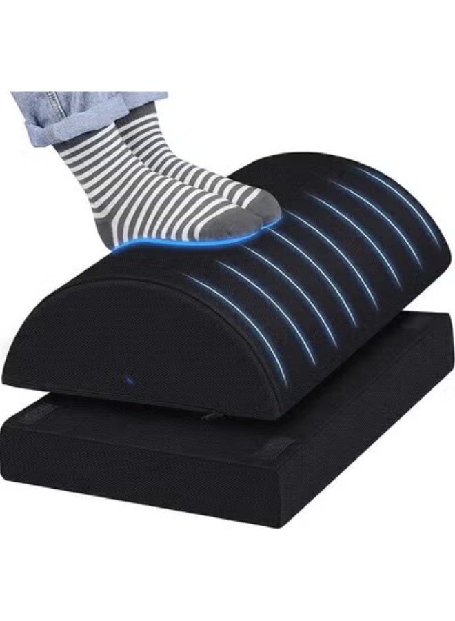 Adjustable Under Desk Foot Rest with Multi-Level Height Support, Ergonomic Leg Rest for Home and Office Work Comfort - Image 1