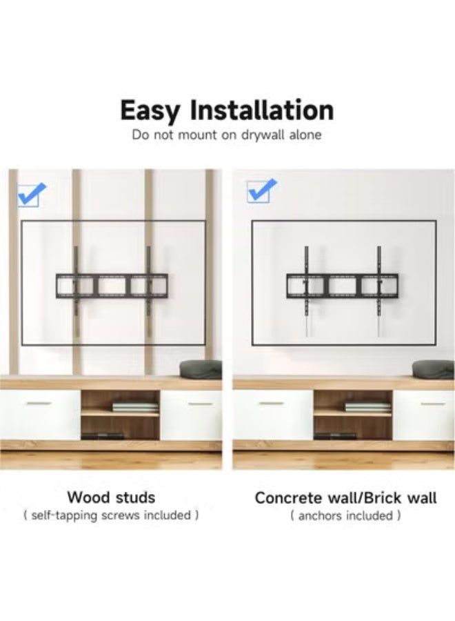 حامل تلفزيون قوي قابل للإمالة – تعديل ميلان مرن لشاشات من 49 إلى 120 بوصة – يدعم حتى 100 كجم - Image 2