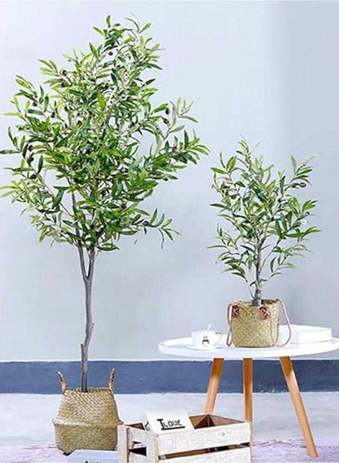 Generic Artificial Olive Tree Potted Plant 6ft 180CM Silk Tree, perfect potted simulation plant for indoor outdoor home office garden modern decoration housewarming gift  - Image 4