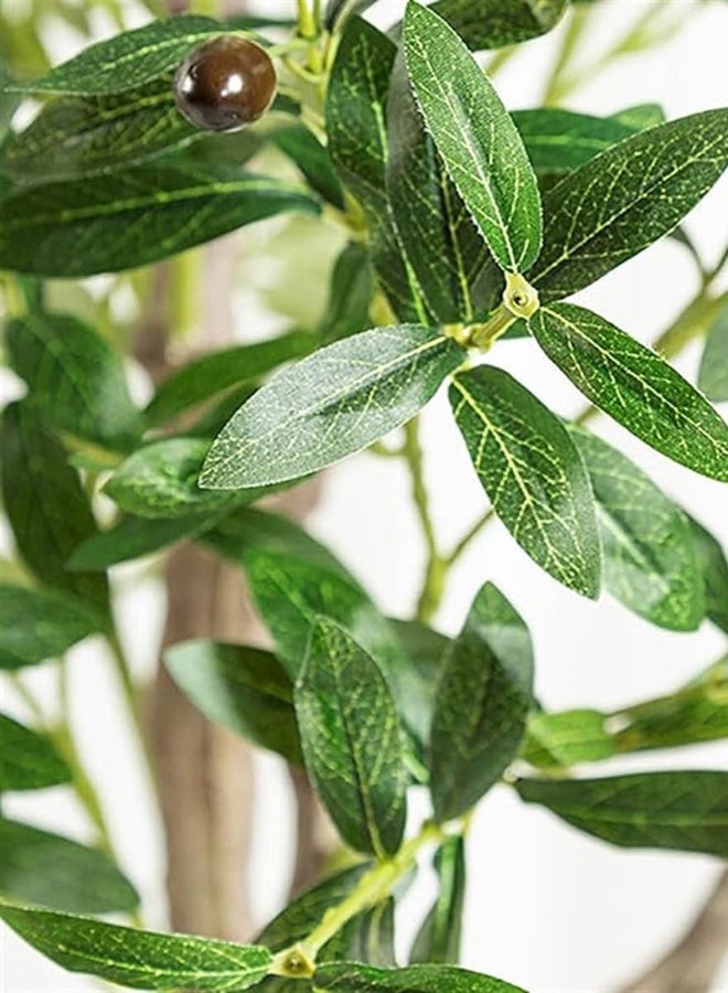 Generic Artificial Olive Tree Potted Plant 6ft 180CM Silk Tree, perfect potted simulation plant for indoor outdoor home office garden modern decoration housewarming gift  - Image 3