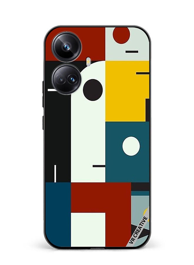 VR CREATIVE Protective Case Cover For Realme 10 Pro Plus Bauhaus Age Design Multicolour - Image 1