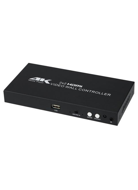 XP03 4K 2x2 HDMI Video Wall Controller Multi-screen Splicing Processor, Style:Playback Version(US Plug)