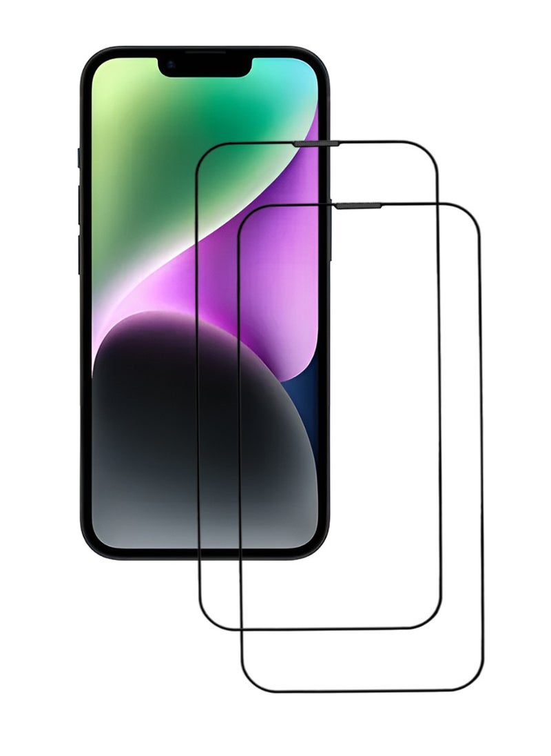 ACLIX 2 Pieces Antistatic ESD Dustproof Premium Quality High Definition Tempered Glass Screen Protector Designed For  iPhone 14 Plus - Image 1