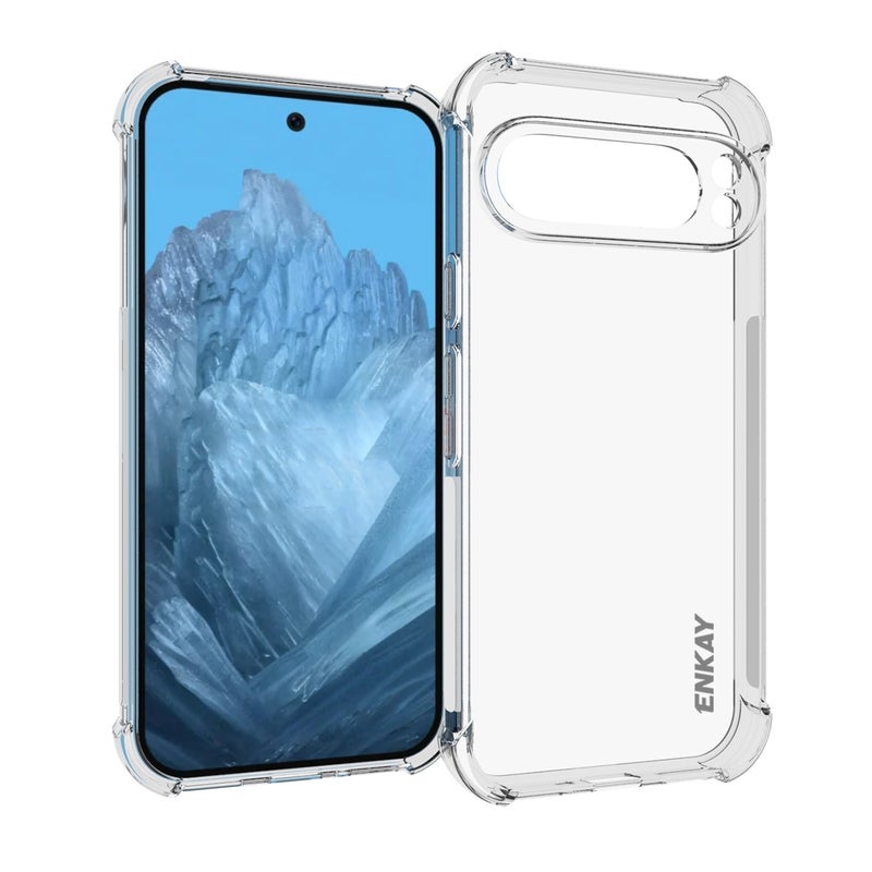 HuHa Protective Cover For Google Pixel 9 Pro ENKAY Hat-Prince Transparent TPU Shockproof Phone Case - Image 1