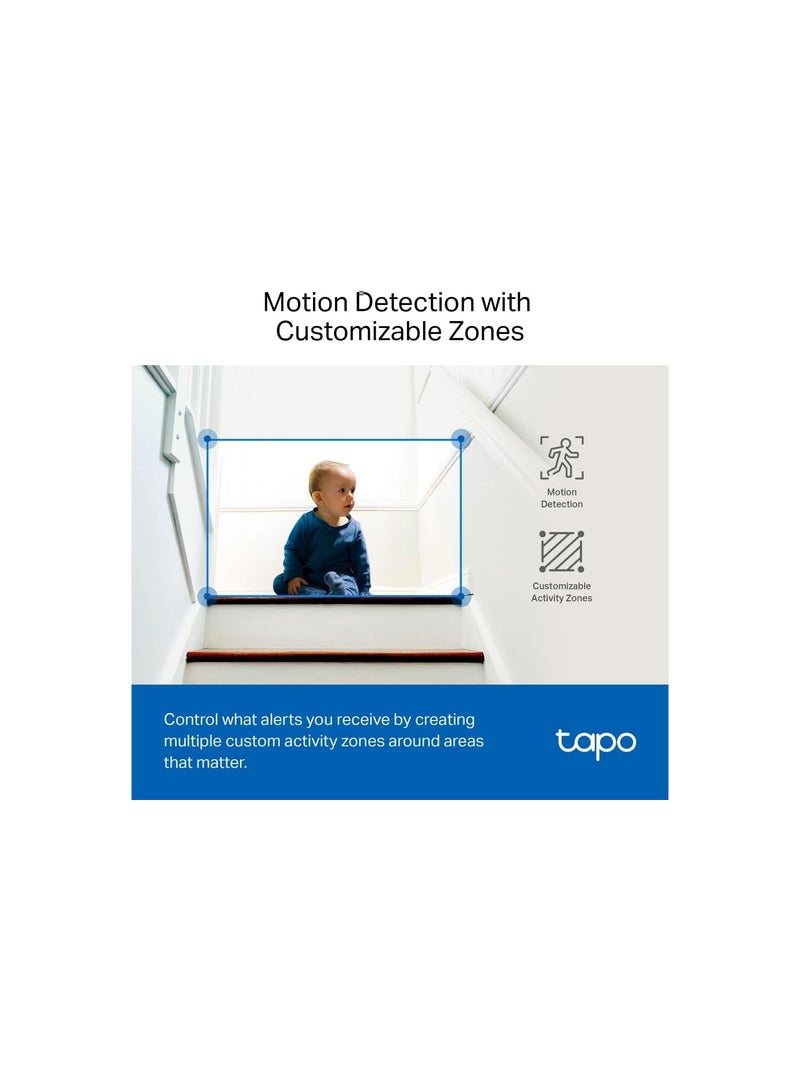 Tapo 2K 4MP C220 WiFi Indoor Surveillance Camera, Person Detection, Two-Way Audio, Compatible Assistant, for Baby/Pets (UAE Version) - Image 3