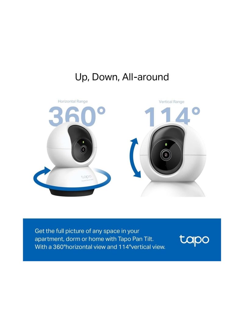 Tapo 2K 4MP C220 WiFi Indoor Surveillance Camera, Person Detection, Two-Way Audio, Compatible Assistant, for Baby/Pets (UAE Version) - Image 2
