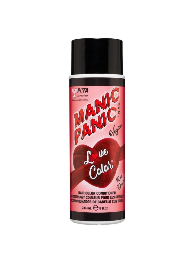 Manic Panic Love Colors Red Desire Color Depositing Conditioner For Vibrancy And Hydration - Warm Vibrant Red Hair Color - Vegan, Ammonia And Gluten-Free (8Oz) - Image 1