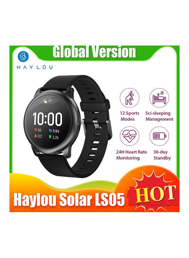 Haylou 340 mAh Global Version LS05 Solar Smart Watch Black - Image 2
