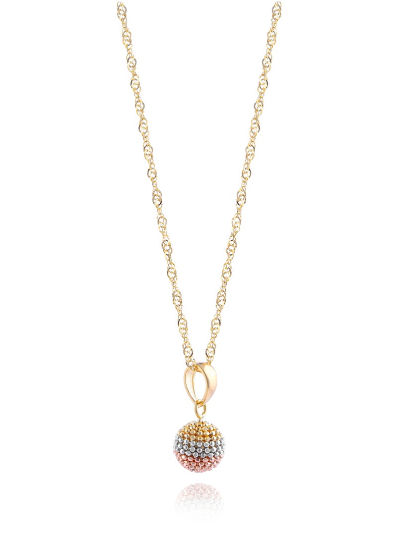 BAFLEH JEWELLERY - Embrace Your Beauty with an 18K Gold Pendant and Chain - Image 1