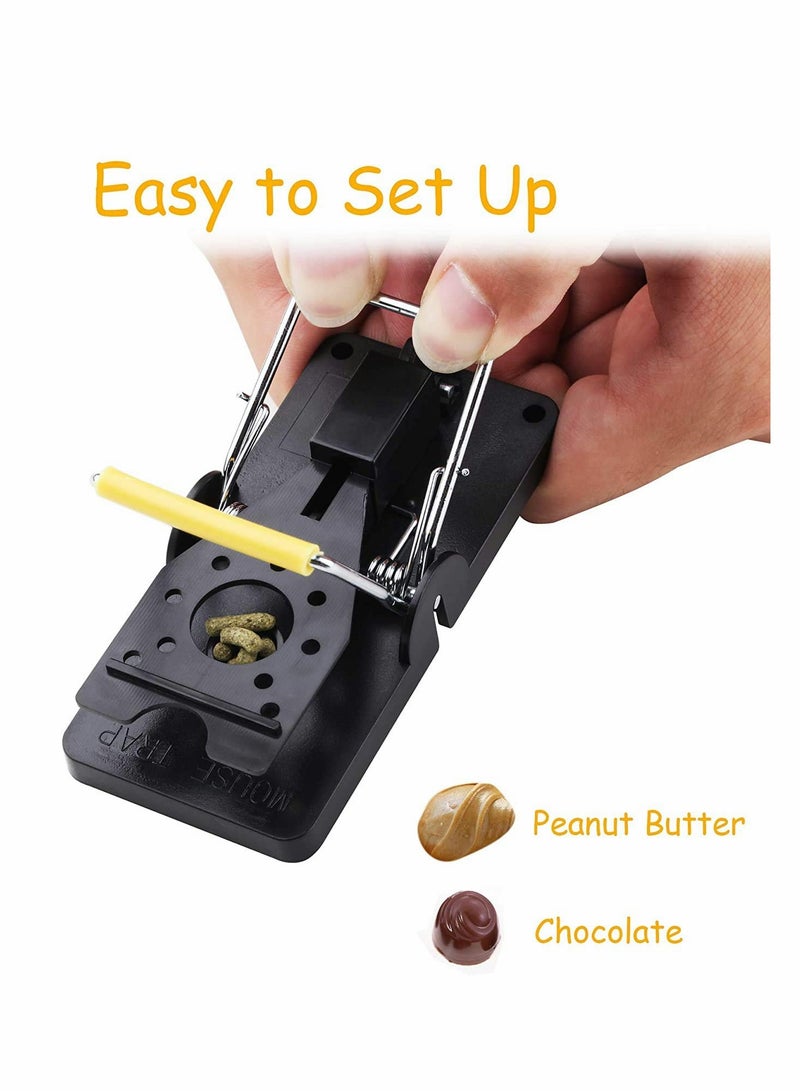 SOLARAE Mouse Trap, Reusable Mice Snap Traps, Power Mouse Catcher That Kill Rat Instantly Sensitive Rodent killer with Bait Cup for kitchen & Garden Easy To Clean Effective Safe And Painless, 6 Pack - Image 2