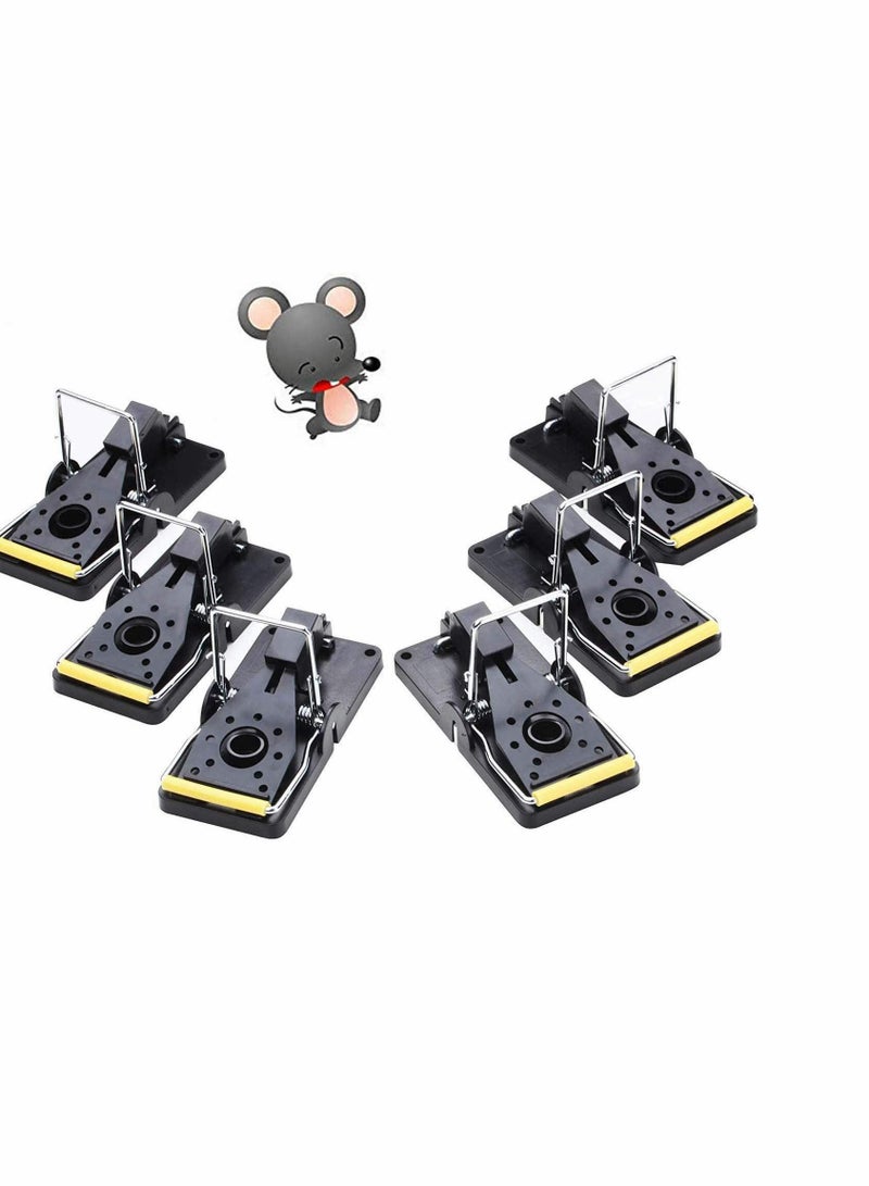 SOLARAE Mouse Trap, Reusable Mice Snap Traps, Power Mouse Catcher That Kill Rat Instantly Sensitive Rodent killer with Bait Cup for kitchen & Garden Easy To Clean Effective Safe And Painless, 6 Pack - Image 1