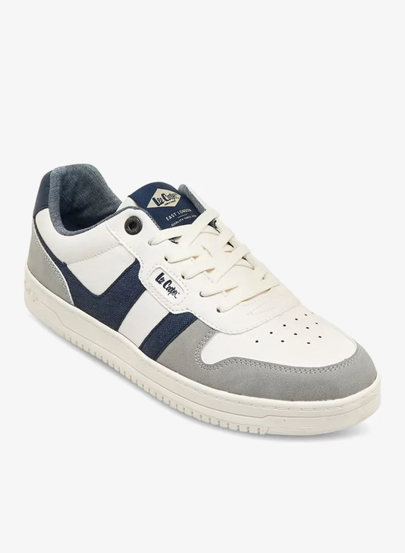 لي كوبر سنيكرز رجالي برباط وكاحل بتصميم متعدد الألواح