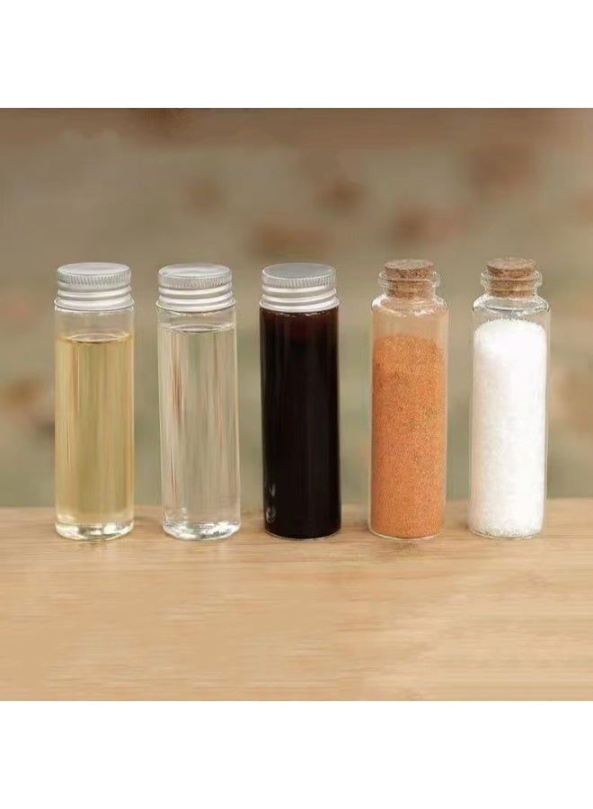 1pcs Outdoor Camping Spice Kit with 9 Spice Jars,Portable Canvas Seasoning Storage Bag，Travel Seasoning Container，for Outdoor Travel Camping BBQ Picnic - Image 3