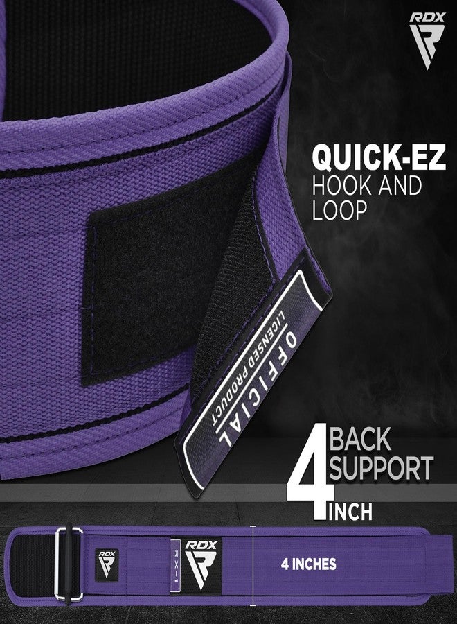 RDX Women Weight Lifting Belt 4” Adjustable Back Lumbar Support Bodybuilding, Powerlifting Strength Training Core Exercise Fitness Workout Squats Deadlifts,Ladies Home Gym Equipment - Image 5