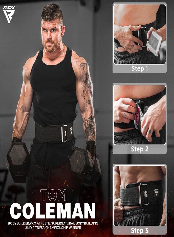 RDX Women Weight Lifting Belt 4” Adjustable Back Lumbar Support Bodybuilding, Powerlifting Strength Training Core Exercise Fitness Workout Squats Deadlifts,Ladies Home Gym Equipment - Image 4