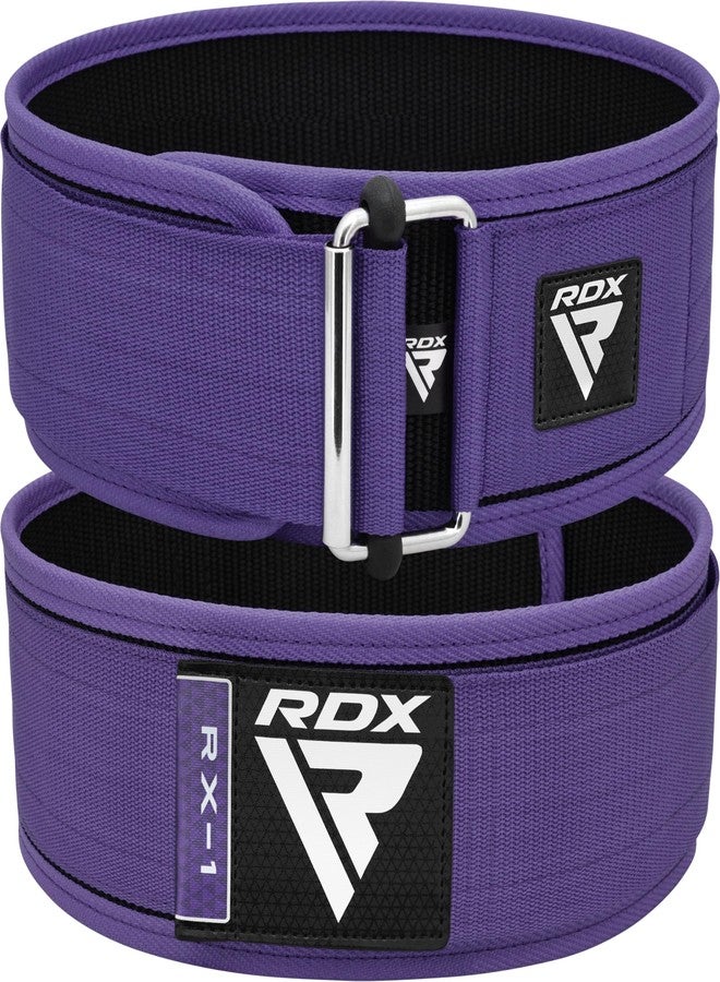 RDX Women Weight Lifting Belt 4” Adjustable Back Lumbar Support Bodybuilding, Powerlifting Strength Training Core Exercise Fitness Workout Squats Deadlifts,Ladies Home Gym Equipment - Image 1