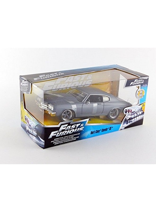 Jada Toys Fast & Furious Diecast '70 Chevy Chevelle SS Vehicle (1:24 Scale),Matte Grey - Image 5