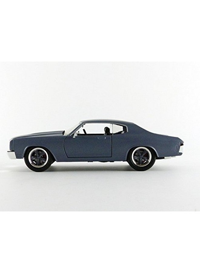 Jada Toys Fast & Furious Diecast '70 Chevy Chevelle SS Vehicle (1:24 Scale),Matte Grey - Image 2